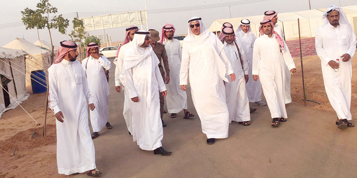  التمياط أثناء تفقده مدينة الحجاج