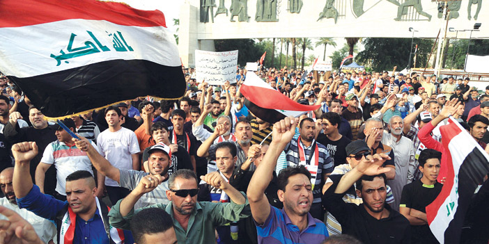  مظاهرات سابقة لأنصار الصدر في بغداد