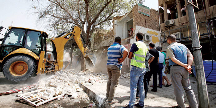  موقع انفجار سيارة مفخخة في الكرادة بوسط بغداد