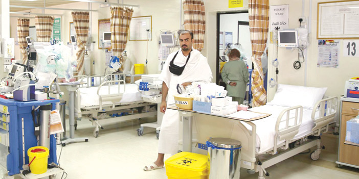  التسجيل الأولي للمريض في مستشفى القوات المسلحة بمنى