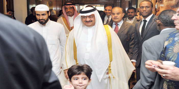  الأمير عبد الله بن فيصل بن تركي خلال الحفل