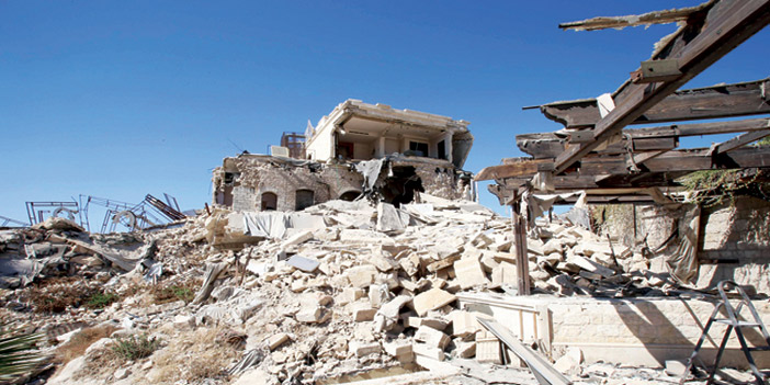 الدمار الذي حلّ بمباني حلب إثر قصف النظام المتكرر لها