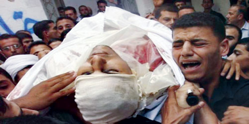   تشييع جنازة فلسطيني قتله الاحتلال الصهيوني
