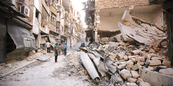  منازل مهدمة جراء القصف العشوائي عليها من قبل النظام