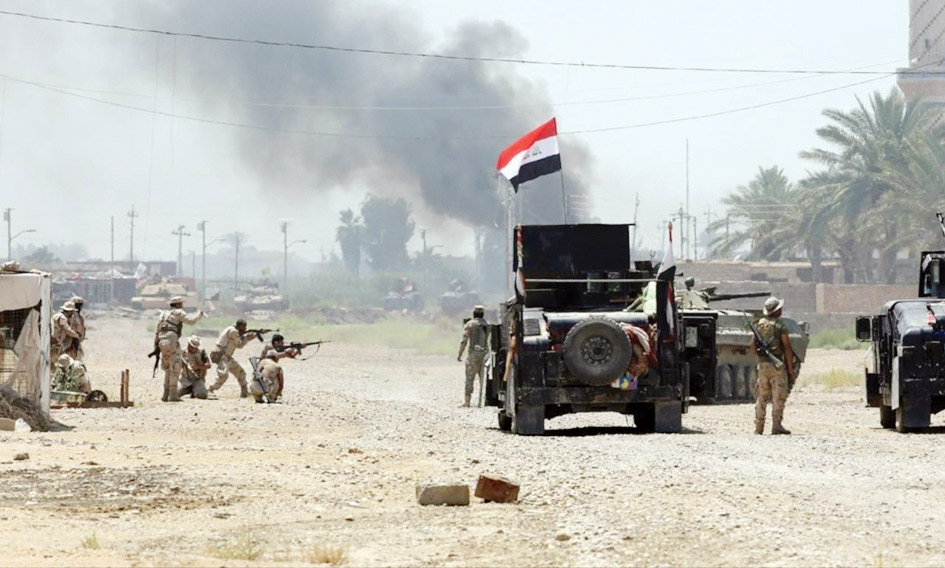  القوات العراقية تتعرّض لهجوم من قبل داعش شمالي تكريت