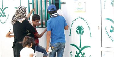 العيادات التخصصية السعودية بمخيم الزعتري تصرف 1644 وصفة طبية خلال أسبوع 