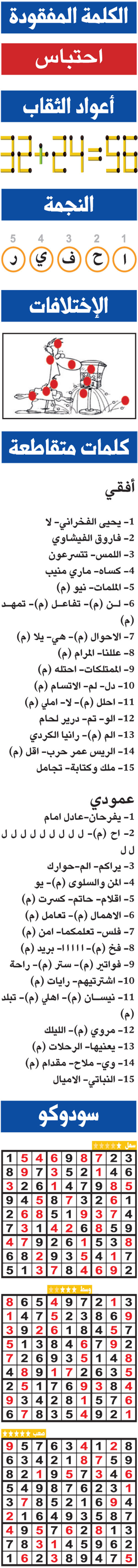 حلول تسالي (0144) 