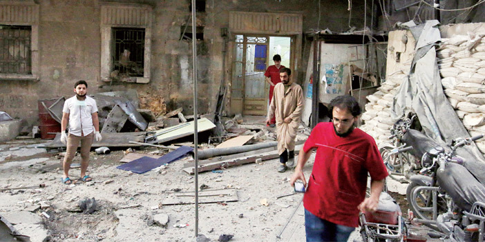  طائرات النظام تدمر أحد المستشفيات في حلب..