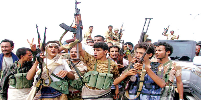  مقاتلو المقاومة الشعبية الموالون للحكومة اليمنية