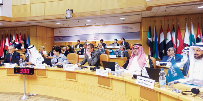  الأمير عبدالعزيز بن أحمد خلال حضوره الاجتماع