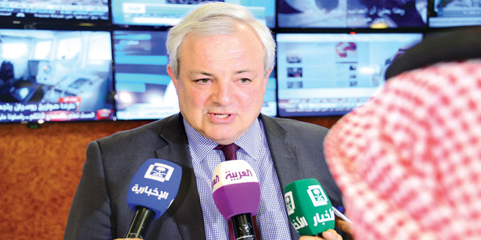 خلال مؤتمر صحفي عقده في الرياض 