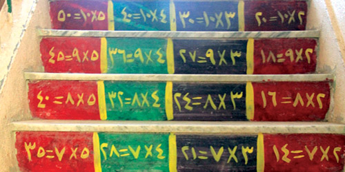  السلّم الذي كُتب عليه الجدول