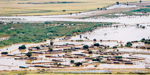  آثار الفيضانات في المناطق الأحوازية