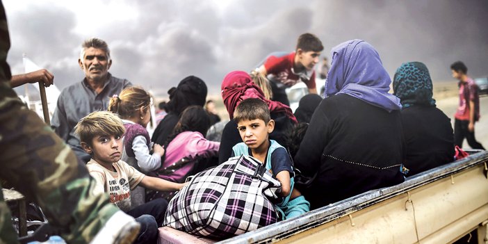  معاناة العوائل العراقية النازحة من الموصل