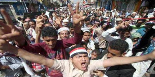 تظاهرات حاشدة في ثلاث مدن يمنية رفضاً لخارطة الطريق الأممية 