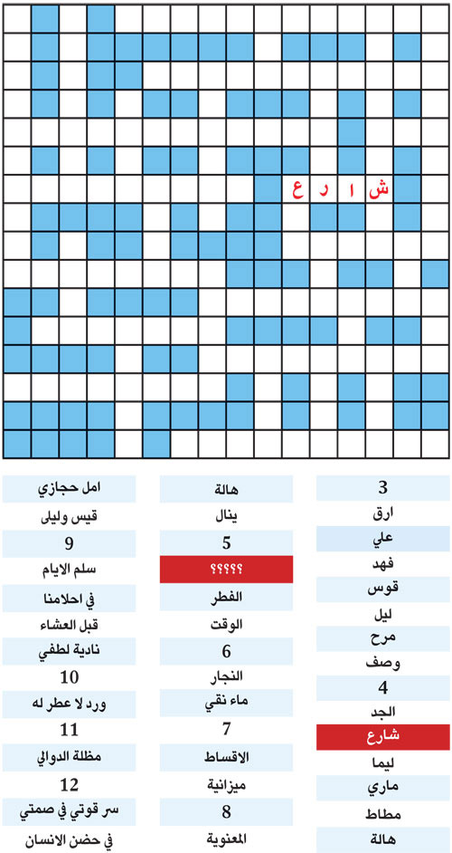 الكلمة المفقودة 
