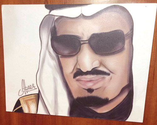  صورة لخادم الحرمين الشريفين من مشاركات المعرض