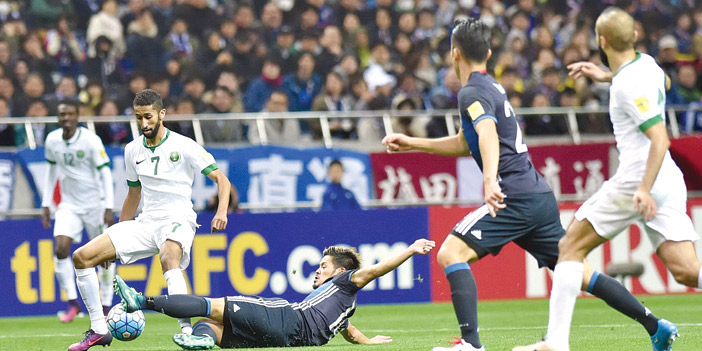  جانب من لقاء منتخبنا أمام اليابان