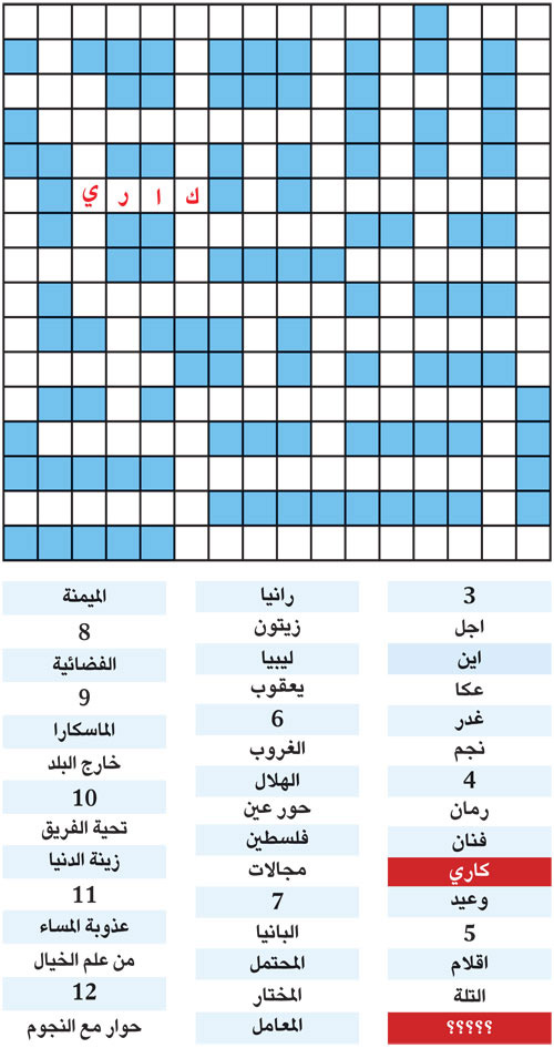 الكلمة المفقودة 