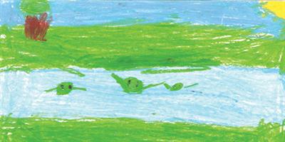 الضفادع والثعبان 