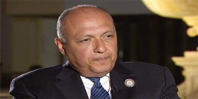 وزير الخارجية المصري: مصر والمملكة هدفهما مشترك في وحدة سوريا وتحصينها من التدخلات الخارجية 