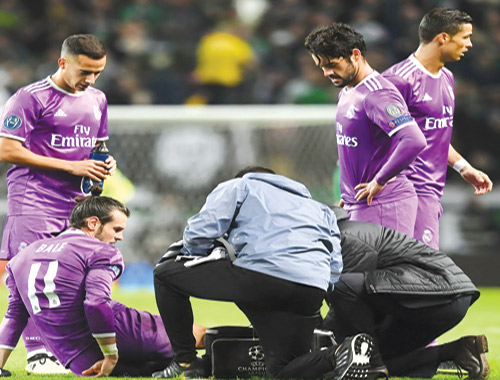  إصابة جاريث بيل تقلق ريال مدريد