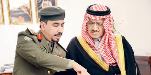   الأمير ممشعل بن عبدالله  أثناء اللقاء