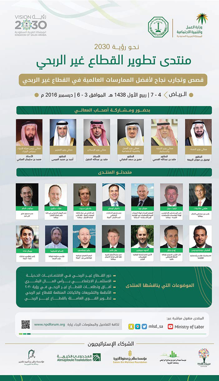 # منتدي تطوير القطاع غير الربحي 