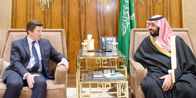 ولي ولي العهد ونائب مستشار الأمن الوطني البريطاني استعرضا مستجدات الأوضاع 