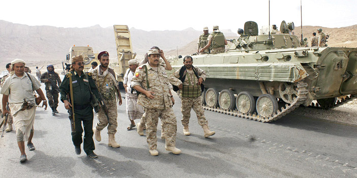  جانب من القوات اليمنية