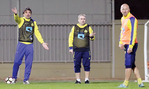   من مران النصر امس