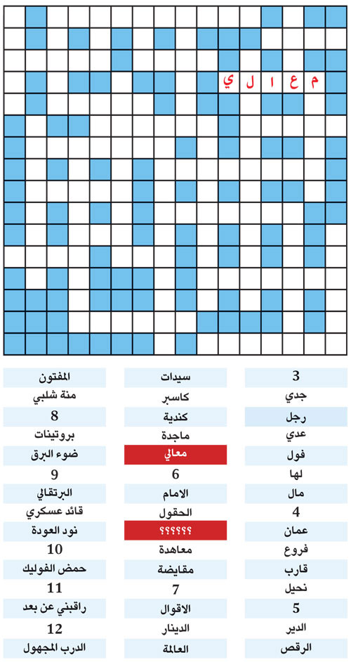 الكلمة المفقودة 