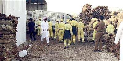 مصادرة 20 طناً من الحطب وإزالة 6 مسالخ عشوائية في الرياض 