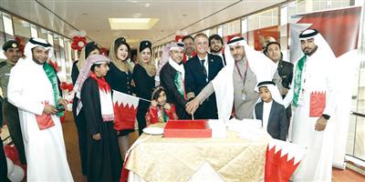 مطارات المملكة تشارك البحرين فرحتها باليوم الوطني 