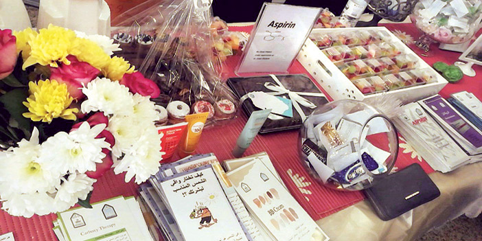  جانب من معرض صقل المواهب بجامعة الإمام