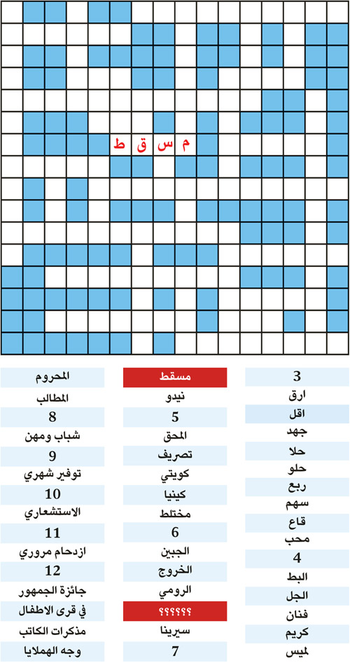 الكلمة المفقودة 