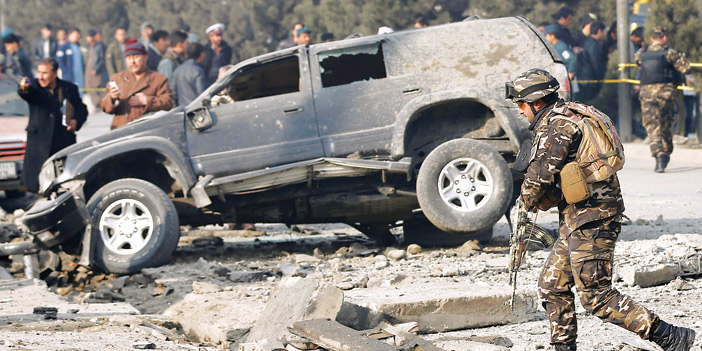  موقع التفجير الذي استهدف نائبًا افغانيًا في كابول
