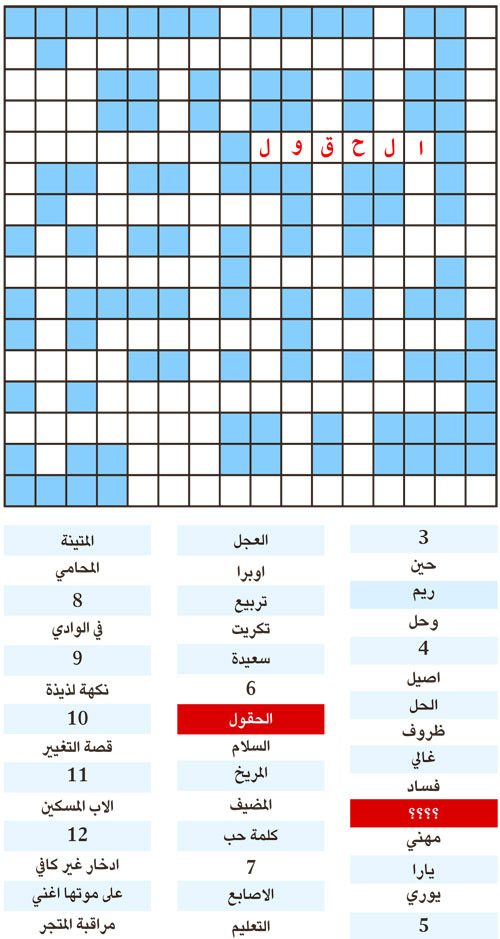 الكلمة المفقودة 