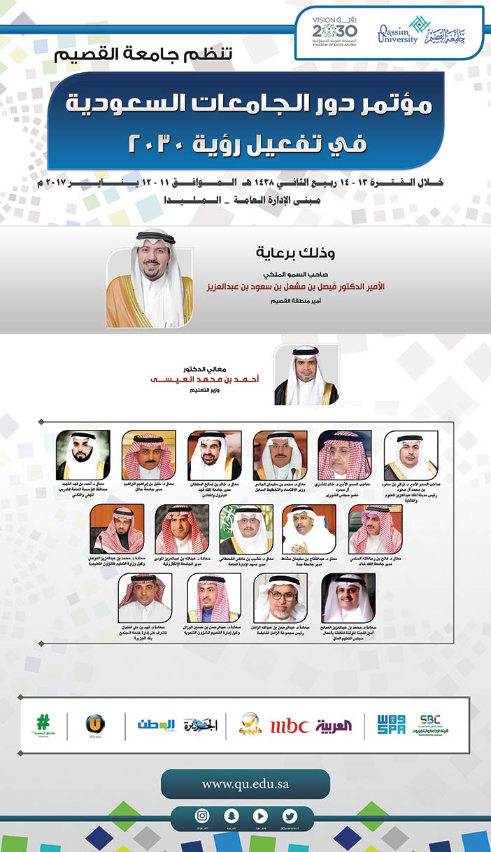 مؤتمر دور الجامعات السعودية فى تفعيل رؤية 2030 