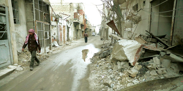  الدمار حل في كثير من بقاع الأراضي السورية جراء غارات وقصف النظام