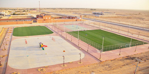  الساحات الرياضية والترفيهية بالبرة