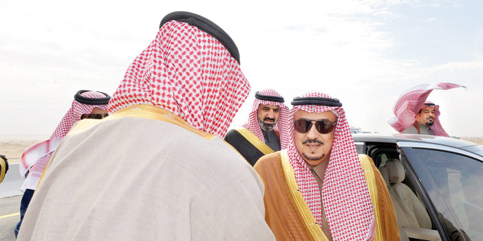  سمو أمير منطقة الرياض لدى وصوله إلى مقر الاحتفال