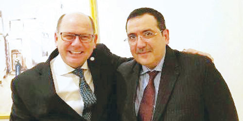   السفير الزيد مع رئيس البرلمان السويدي