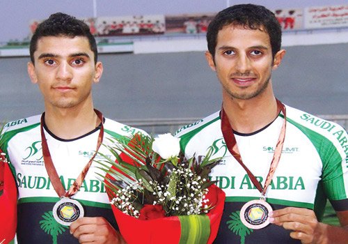  فضية وبرونزية لأخضر الدراجات