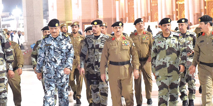 للاطمئنان على الوضع الأمني لسلامة زوار المدينة المنورة 