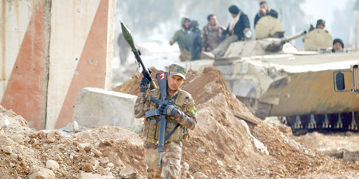  مقاتل من الجيش العراقي في الموصل