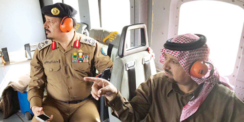  محافظ الخرج أثناء جولته التفقدية في أرجاء المحافظة