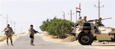 الجيش المصري يقتل ستة إرهابيين بسيناء 