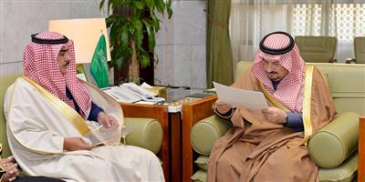أمير منطقة الرياض يستقبل محافظ هيئة تنظيم الكهرباء وأبناء الشيخ العجلان 