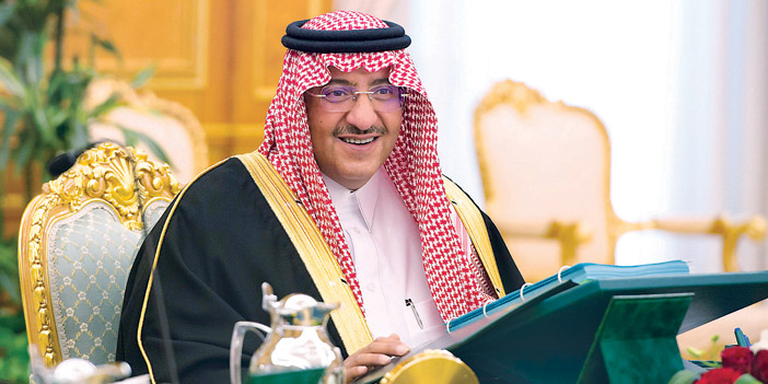  نائب خادم الحرمين الشريفين خلال ترؤسه جلسة مجلس الوزراء